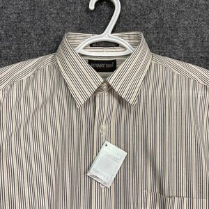 Botany 500 Mens Striped Long Sleeve Button Down Shirt 15.5/34-35‎ Cotton Blend